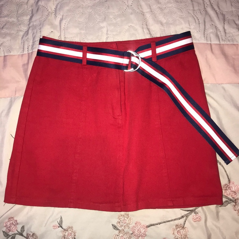 Red Mini Skirt